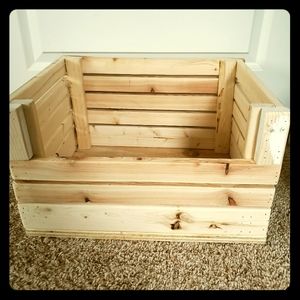 A homemade wooden box